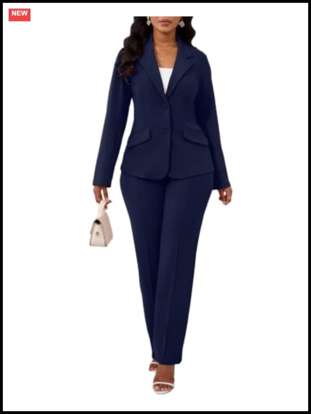 Women's 2-Piece Pantsuit Blazer Set Business Casual